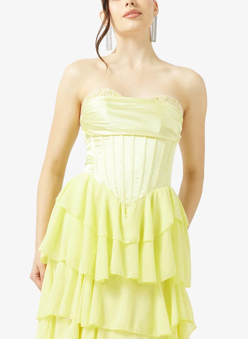 Ginger Boutique  Sweetheart Neckline Corset Bodice A Line Gown for Women | Best Price UAE